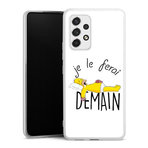 coque samsung A53 5G Je le ferai demain Homer donuts