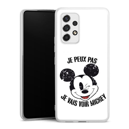 coque samsung A53 5G Je peux pas je vais voir Mickey