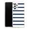 Coque pour Samsung A53 5G Bandes Mariniere Noires Blanches