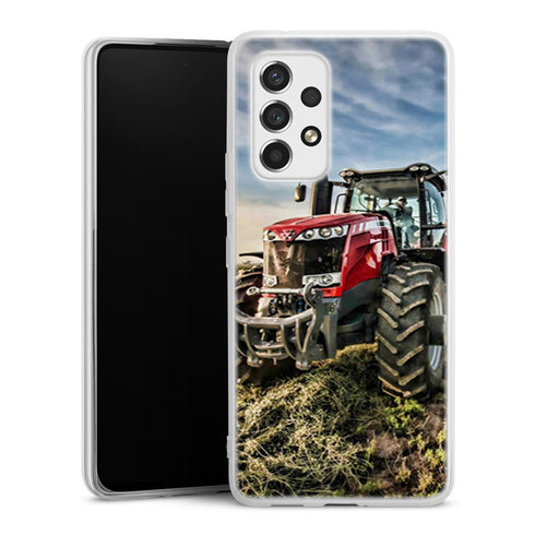 Coque Samsung Galaxy A53 5G originale Massey Fergusson tractor | Housse Antichoc Silicone Souple, Ultra Fine, Protection intégrale, Motif Vehicule Agriculture