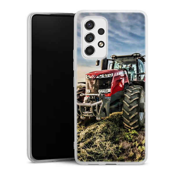 Coque Samsung Galaxy A53 5G originale Massey Fergusson tractor | Housse Antichoc Silicone Souple, Ultra Fine, Protection intégrale, Motif Vehicule Agriculture