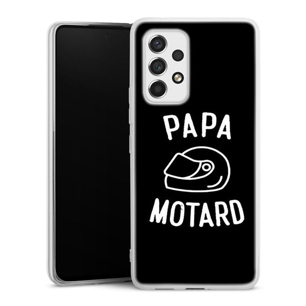 Coque Samsung Galaxy A53 5G Papa Motard Passion