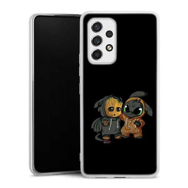 coque samsung A53 5G Stitch x dragon krokmou