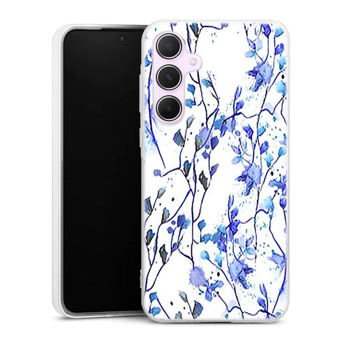 Coque Samsung A55 5G Branches Bleues