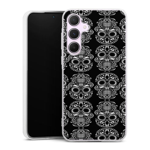 Coque Samsung A55 5G Calavera Noir et Blanc