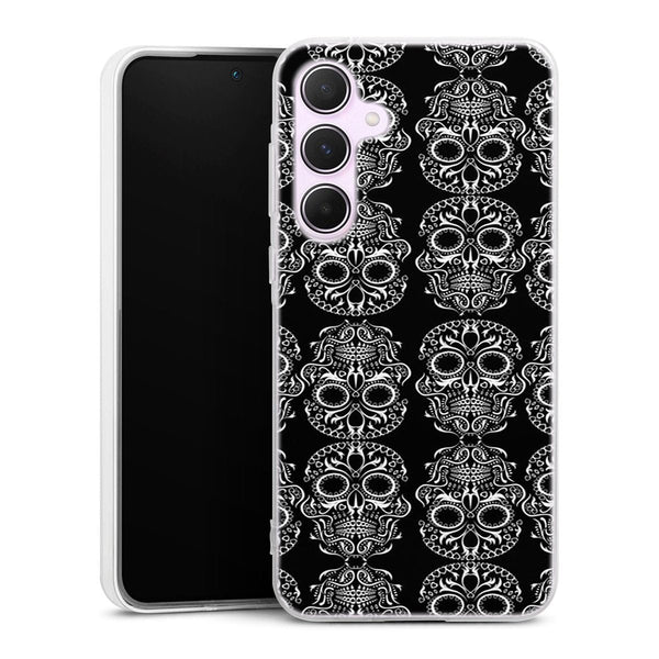 Coque Samsung A55 5G Calavera Noir et Blanc