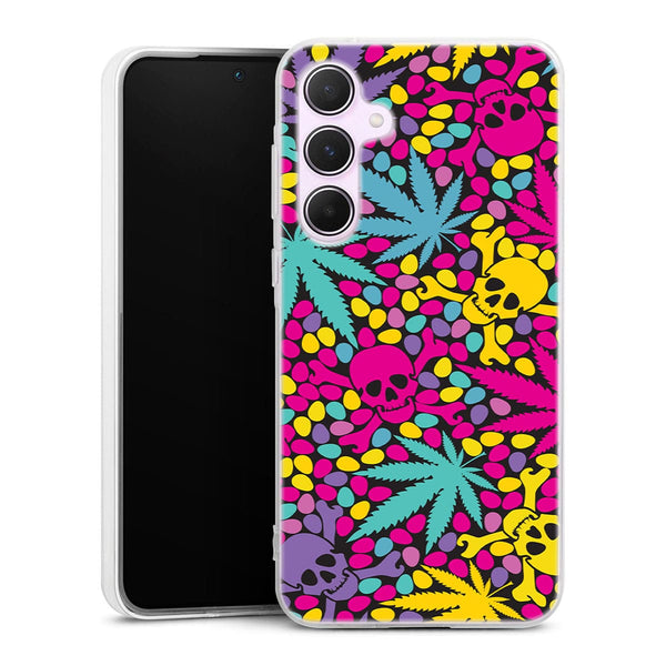 Coque Samsung A55 5G Cana Skull colors