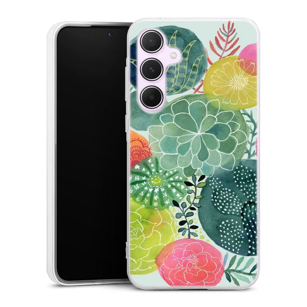 Coque Samsung A55 5G Cercles Succulents