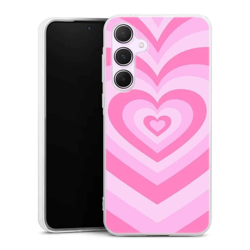 Coque Samsung A55 Coeur Rose