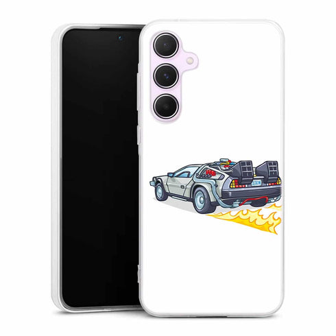 Coque Telephone Samsung Galaxy A55 5G originale Delorean retour vers le futur