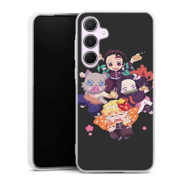 Coque Samsung Galaxy A55 Demon Slayer Chibi