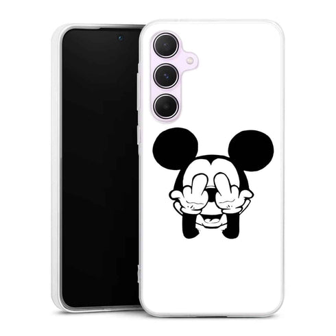 Coque téléphone Samsung A55 5g Doigt d'honneur Fuck the Mouse