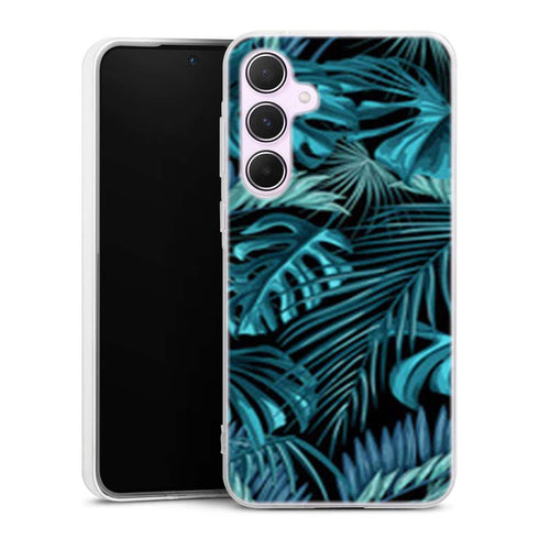 Coque pour Samsung A55 Feuillage Tropical