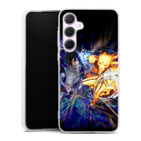 Coque Samsung Galaxy A55 Fight Naruto Sasuke