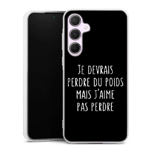 Coque Samsung A55 5g Je devrai perdre du poids mais je n'aime pas perdre