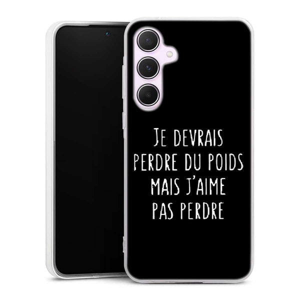 Coque Samsung A55 5g Je devrai perdre du poids mais je n'aime pas perdre