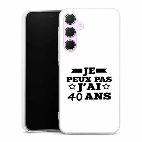 Coque Samsung A55 5g Je peux pas j'ai 40 ans