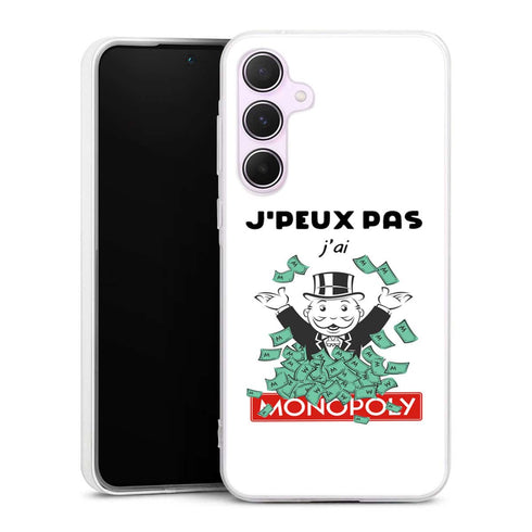 Coque Samsung A55 5g mobile Je Peux pas j'ai Monopoly