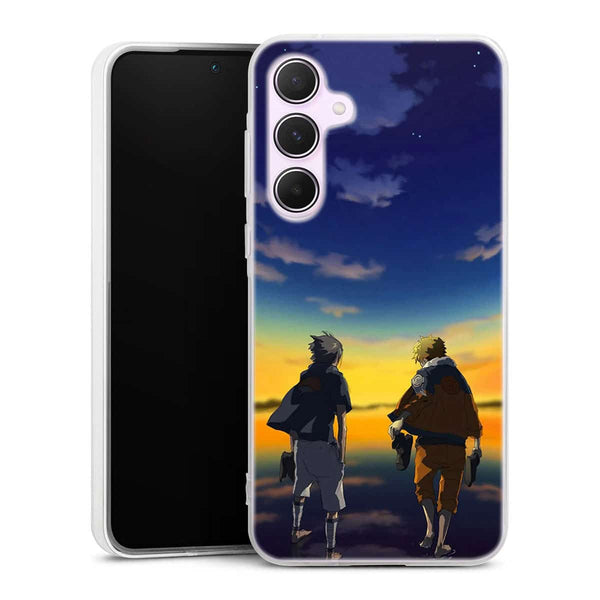 Coque Samsung Galaxy A55 Naruto & Sasuke Ciel Etoilé