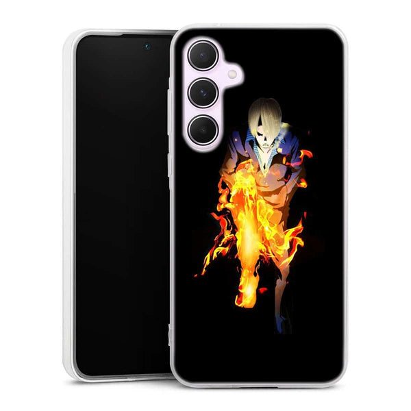 Coque Samsung Galaxy A55 One Piece Sanji Jambe En Feu