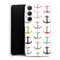 Coque Samsung A55 5G Pattern Ancre floral avec rose