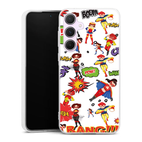 Coque Samsung Galaxy A55 Super Hero Blanc