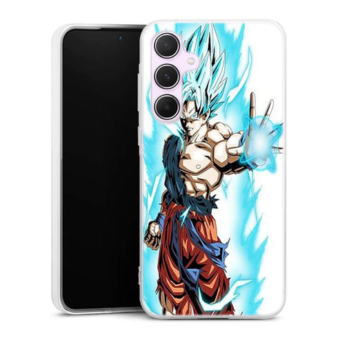 Coque Samsung Galaxy A55 Super Sayan Bleu