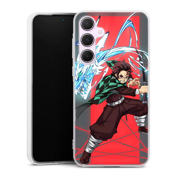 Coque Samsung Galaxy A55 Tanjiro Dragon Phone