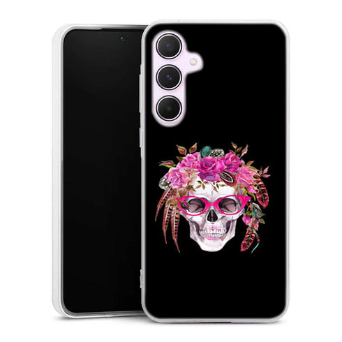 Coque Samsung A55 5G Watercolor Human Skull
