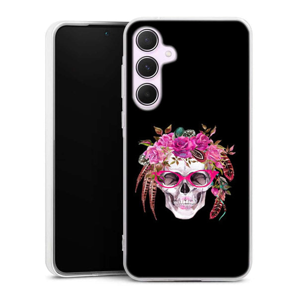 Coque Samsung A55 5G Watercolor Human Skull