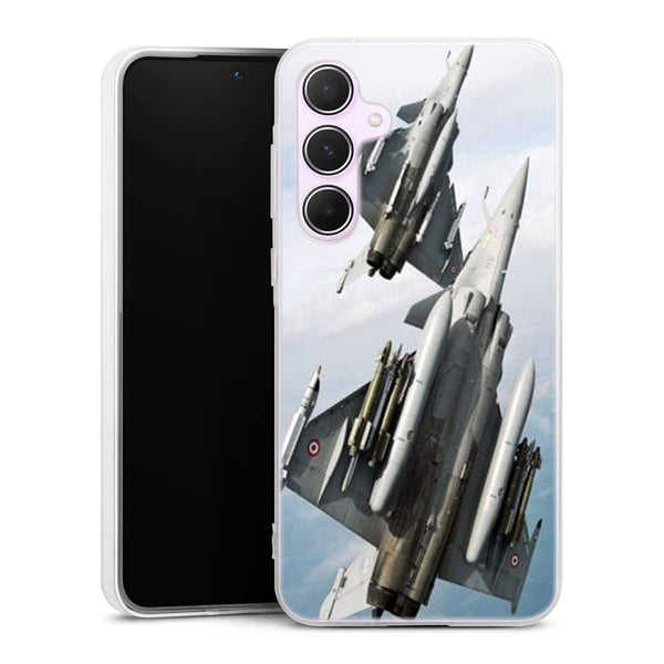 Coque Samsung Galaxy A55 5G Avion rafale en vol