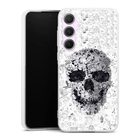 Coque Samsung A55 5G Doodle Skull