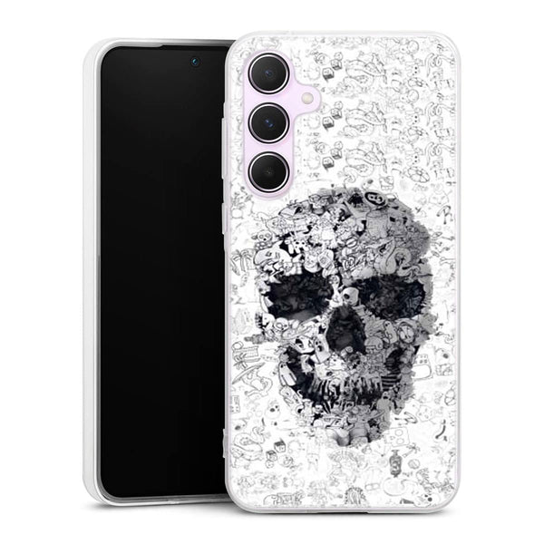 Coque Samsung A55 5G Doodle Skull