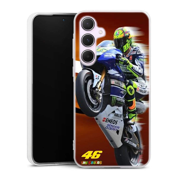 Coque Telephone Samsung A55 5G originale Fan de yamaha en feu vr46 doctors