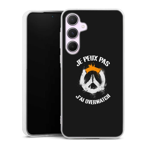 Coque Samsung A55 5g mobile Je peux pas j'ai Overwatch