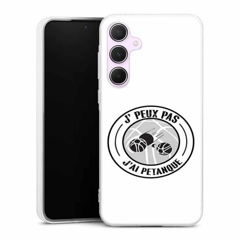 Coque Samsung A55 5G Je peux pas j'ai Petanque