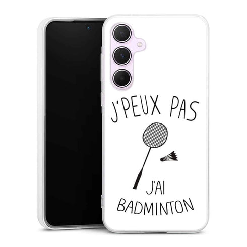 Coque Samsung A55 5G Je peux pas j'ai Badminton