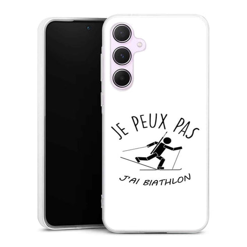 Coque Samsung A55 5G Je peux pas j'ai Biathlon
