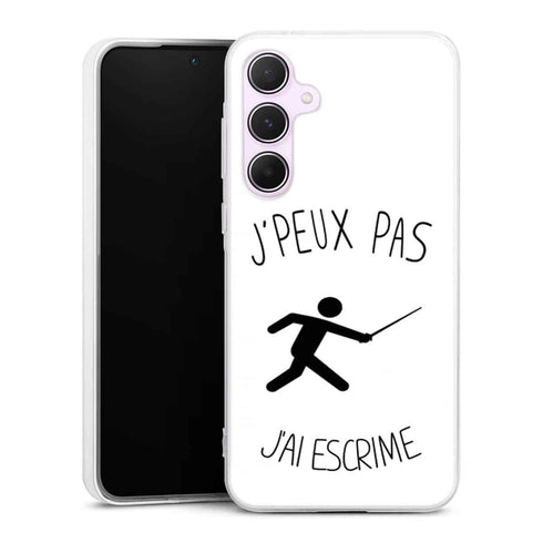 Coque Samsung A55 5G Je peux pas j'ai Escrime