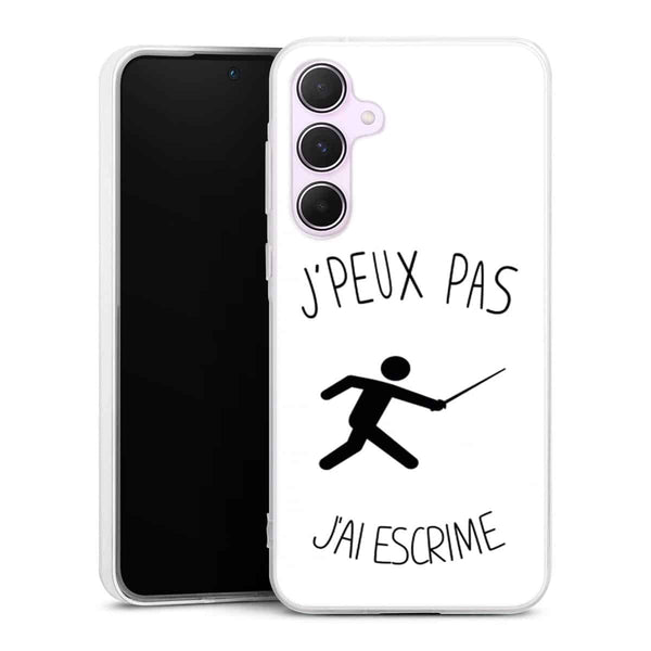 Coque Samsung A55 5G Je peux pas j'ai Escrime