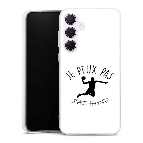 Coque Samsung A55 5G Je peux pas j'ai Handball