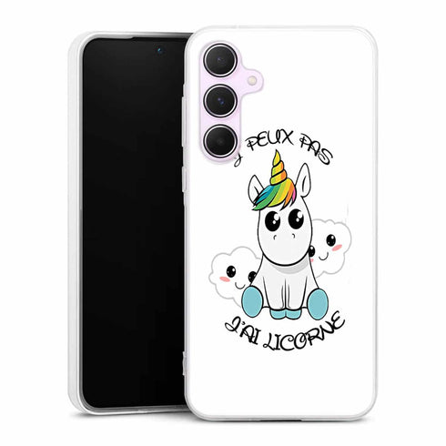 Coque Samsung A55 5g Je Peux pas j'ai Licorne