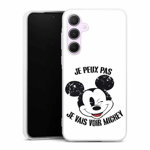 Coque Samsung Galaxy A55 Je peux pas je vais voir Mickey