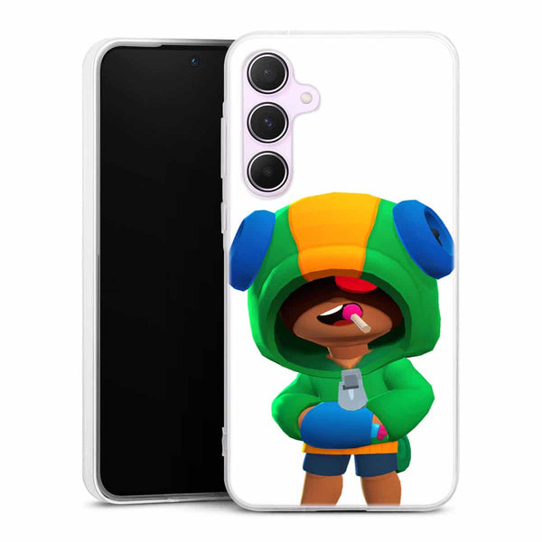 Coque pour Samsung Galaxy A55 5g Leon best brawler chupa