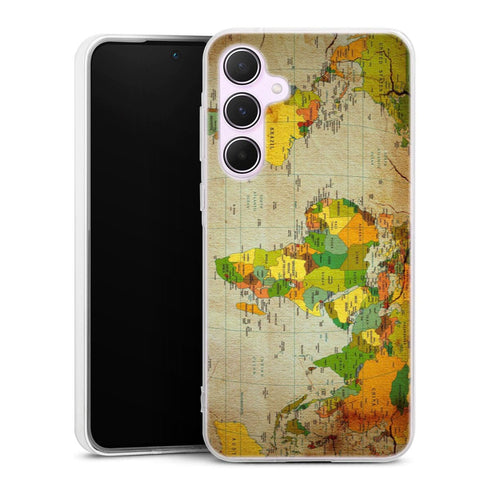 Coque Samsung A55 5G Mappemonde
