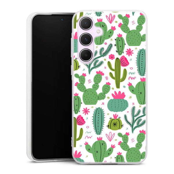 Coque Samsung A55 5G Minimalist pattern With Cactus Plants