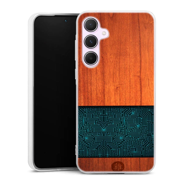 Coque Samsung A55 5G Natural Wooden Wood Bamboo