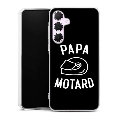 Coque Samsung Galaxy A55 5G Papa Motard Passion