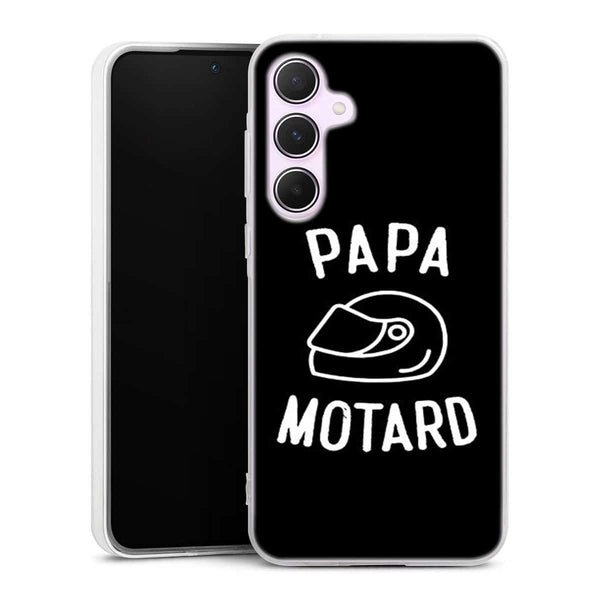 Coque Samsung Galaxy A55 5G Papa Motard Passion