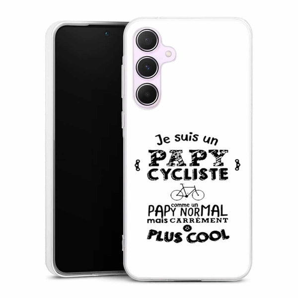 Coque Samsung A55 5G Papy Cycliste